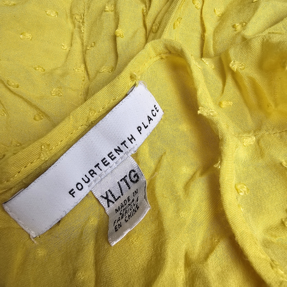 Sunny Yellow Ruffled Tank Top - Picture 7 of 8